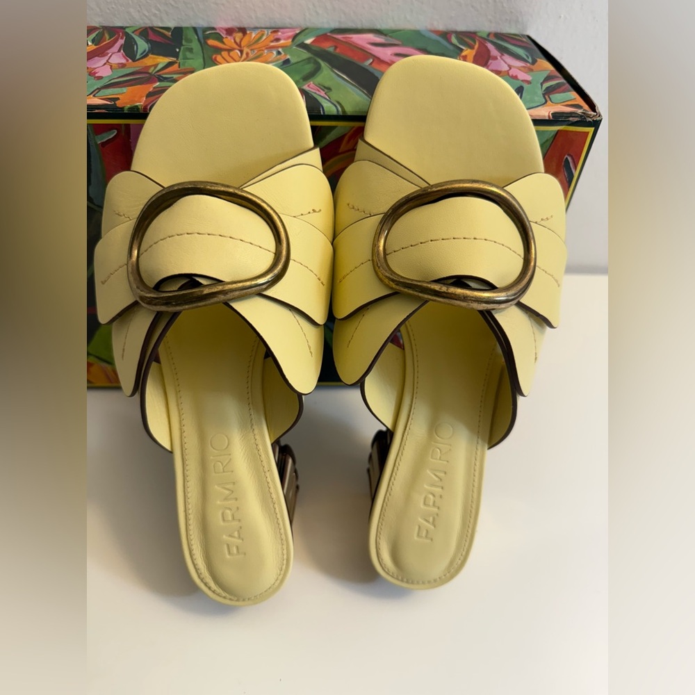 New-Farm Rio
Banana Yellow Daisy Heeled Mule - Picture 7 of 16